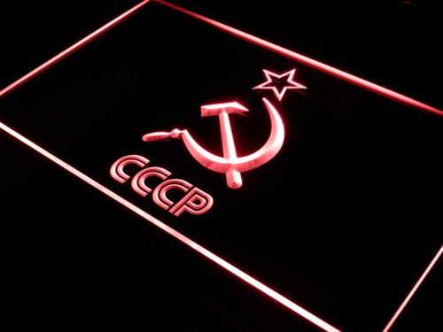 CCCP USSR Russian Communist Logo Neon Light Sign